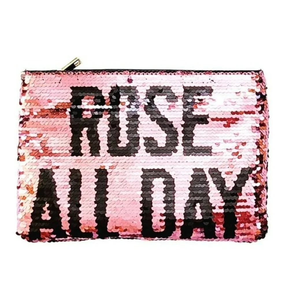 NWT Urban Expressions Flip Sequin Pouch Evening Party Clutch